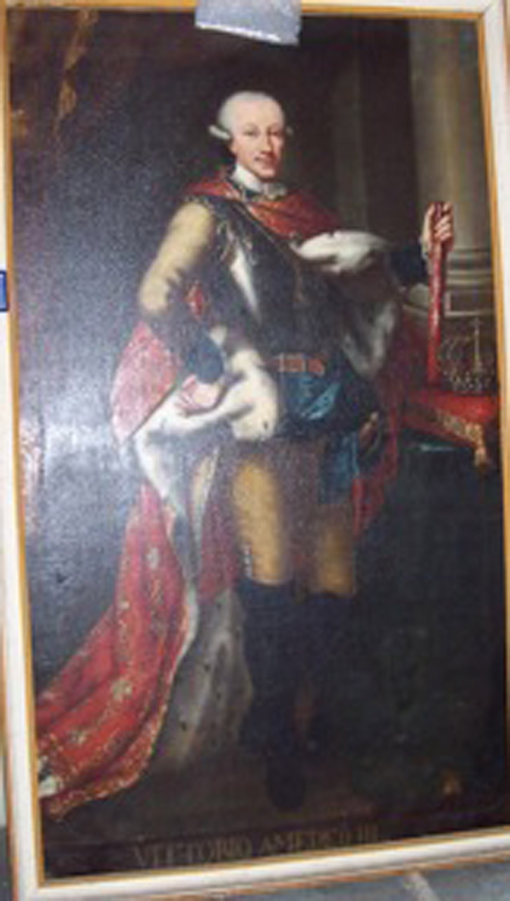 ritratto di Vittorio Amedeo III (dipinto) di Panealbo Giovanni (attribuito) (ultimo quarto sec. XVIII)