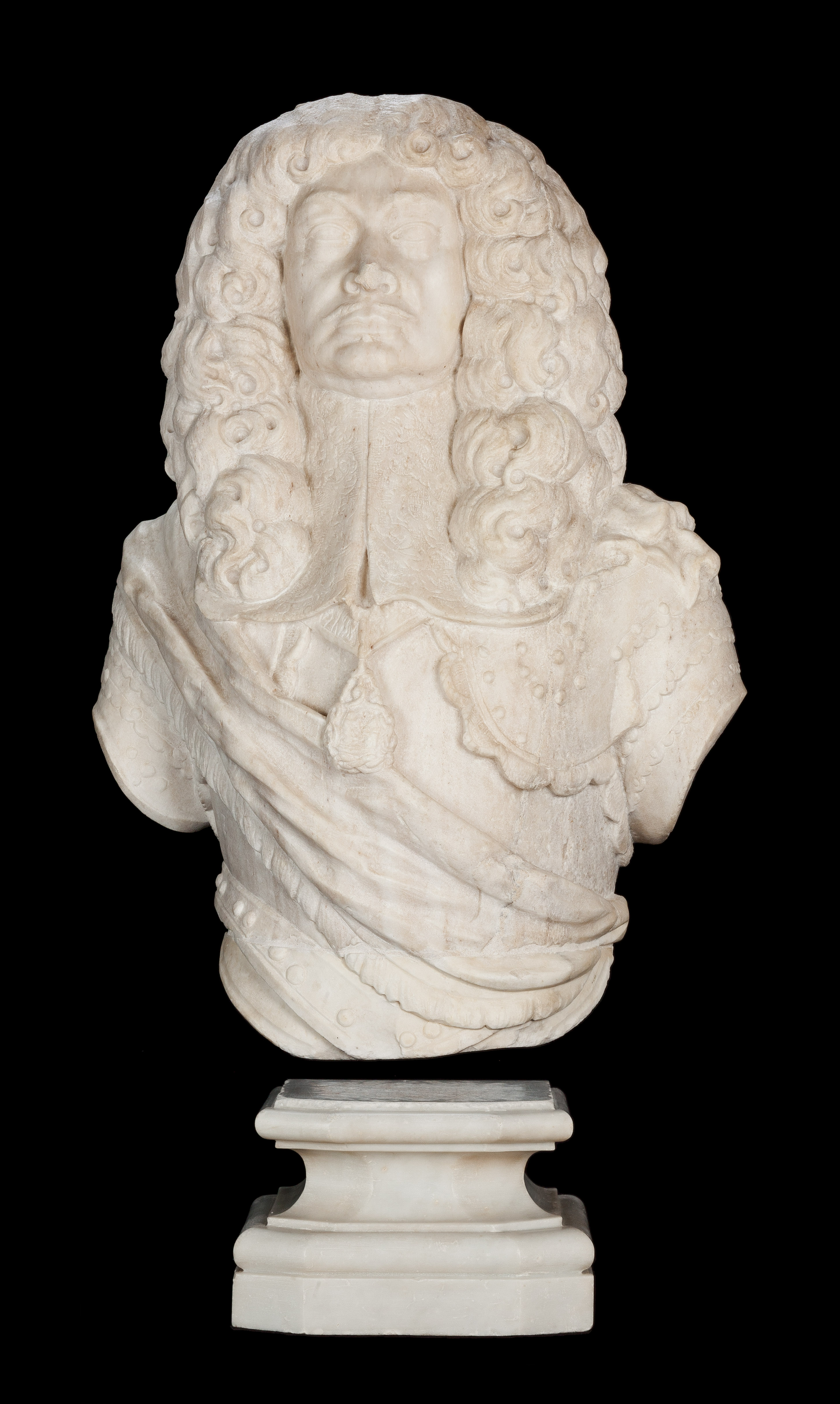 busto di Cavaliere dell'Annuziata o Emanuele Filiberto Savoia-Carignano (?) (busto) - ambito piemontese (seconda metà sec. XVII)