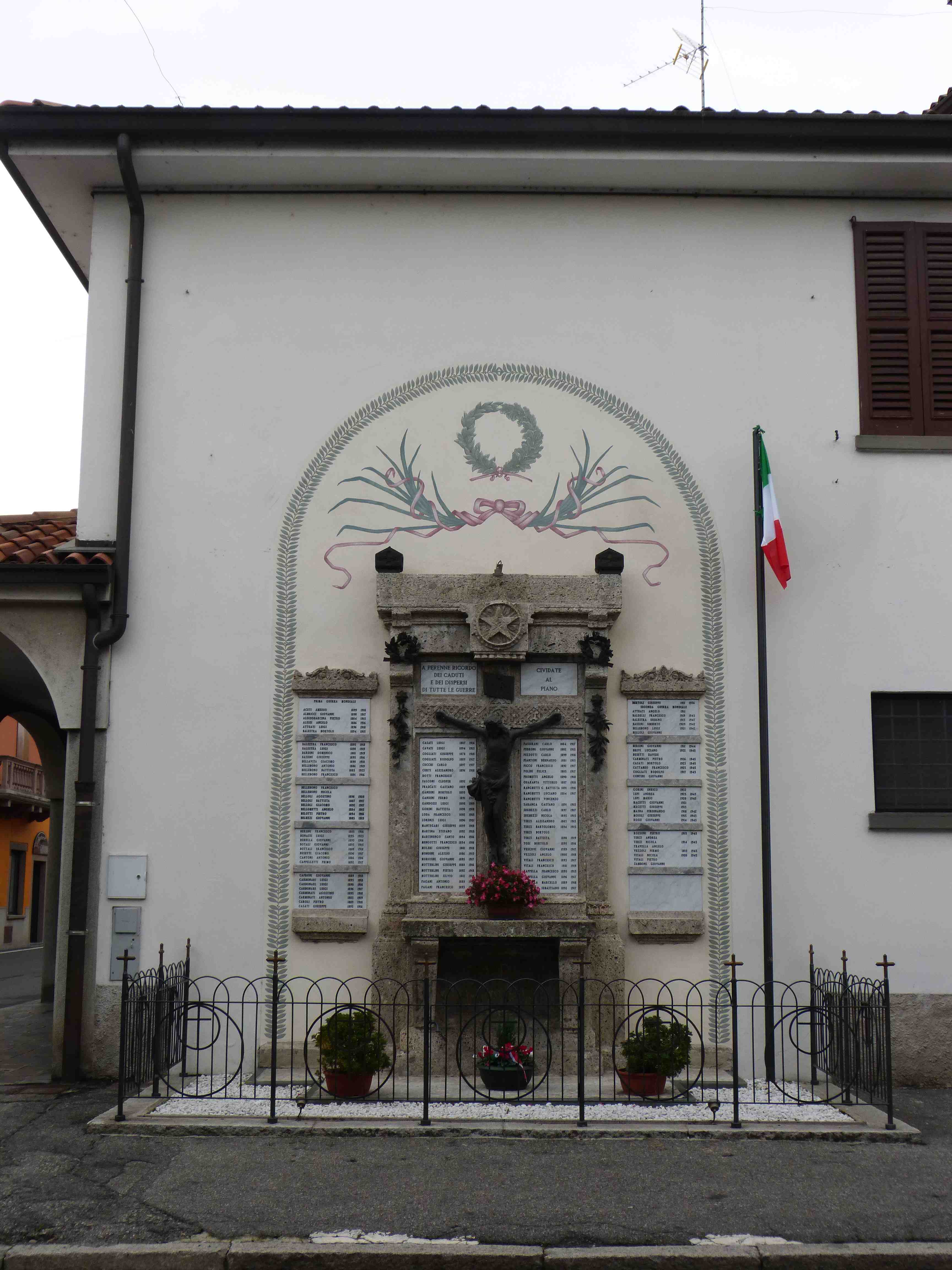 monumento ai caduti - a lapide, opera isolata - ambito italiano (prima metà sec. XX)