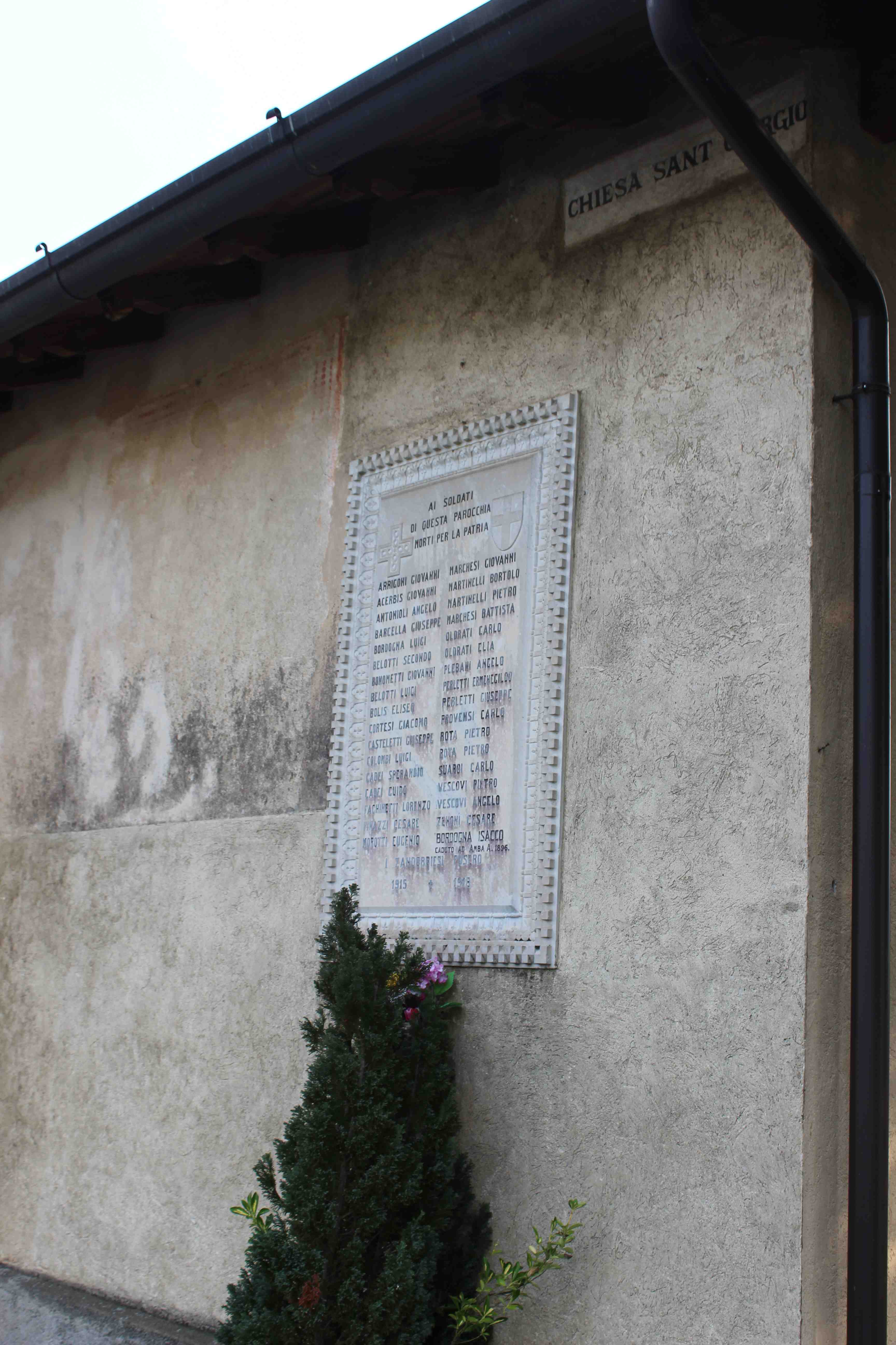 lapide commemorativa ai caduti, opera isolata - ambito italiano (prima metà sec. XX)