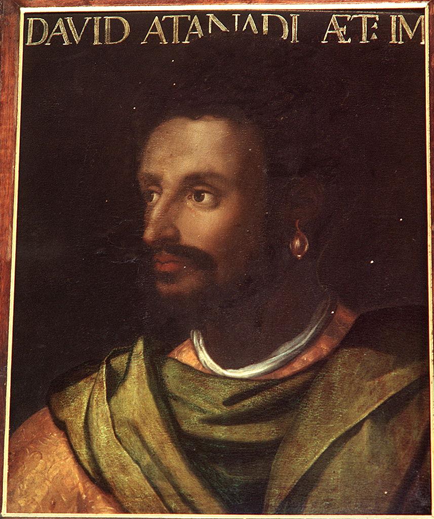 ritratto di Atana de Dinghel (dipinto) di Dell'Altissimo Cristofano (sec. XVI)