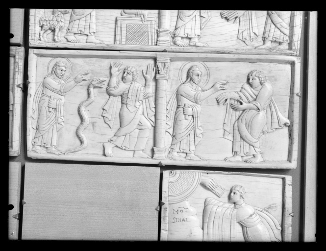 Avori Salernitani, Prodigio della mano colpita dalla lebbra - Salerno - Museo Diocesano del Duomo (negativo) di Samaritani Ernesto (metà XX)