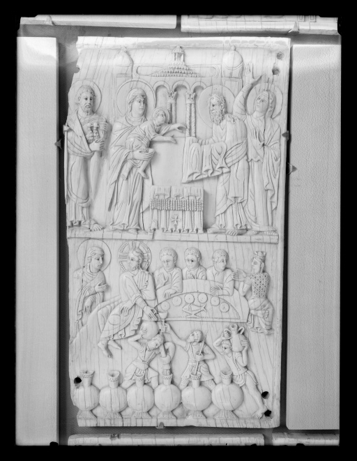 Avori Salernitani, la Presentazione al tempio - Salerno - Museo Diocesano del Duomo (negativo) di Samaritani Ernesto (metà XX)