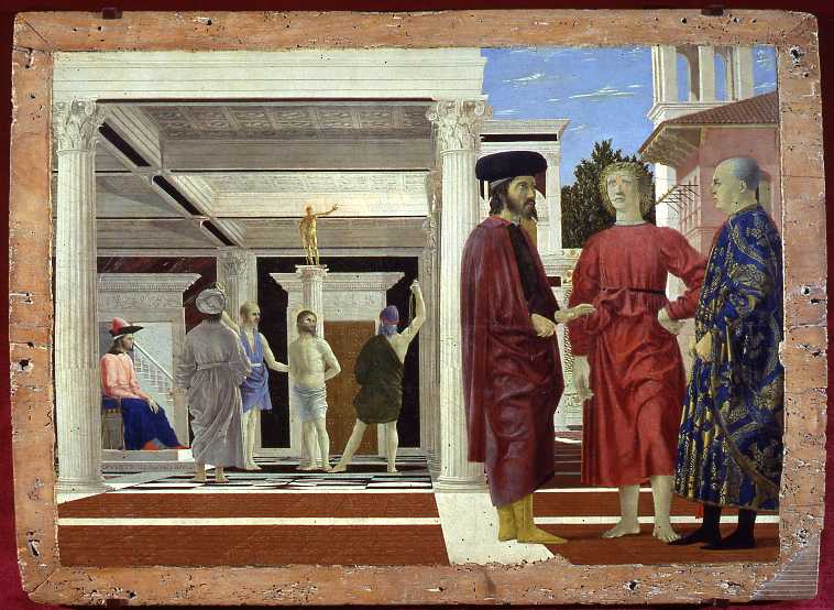 flagellazione di Cristo (dipinto) di Piero della Francesca (metà sec. XV)