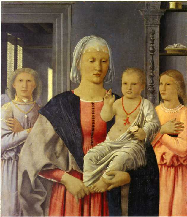 Madonna di Senigallia, Madonna con Bambino e angeli (dipinto) di Piero della Francesca (sec. XV)
