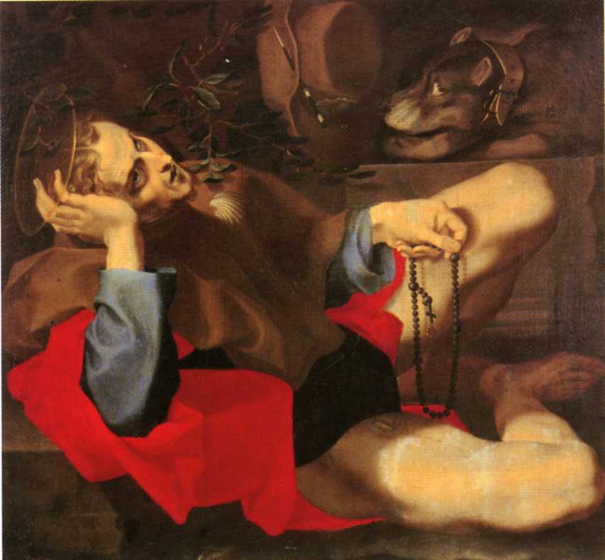 San Rocco (dipinto) di Lilli Andrea (sec. XVI)