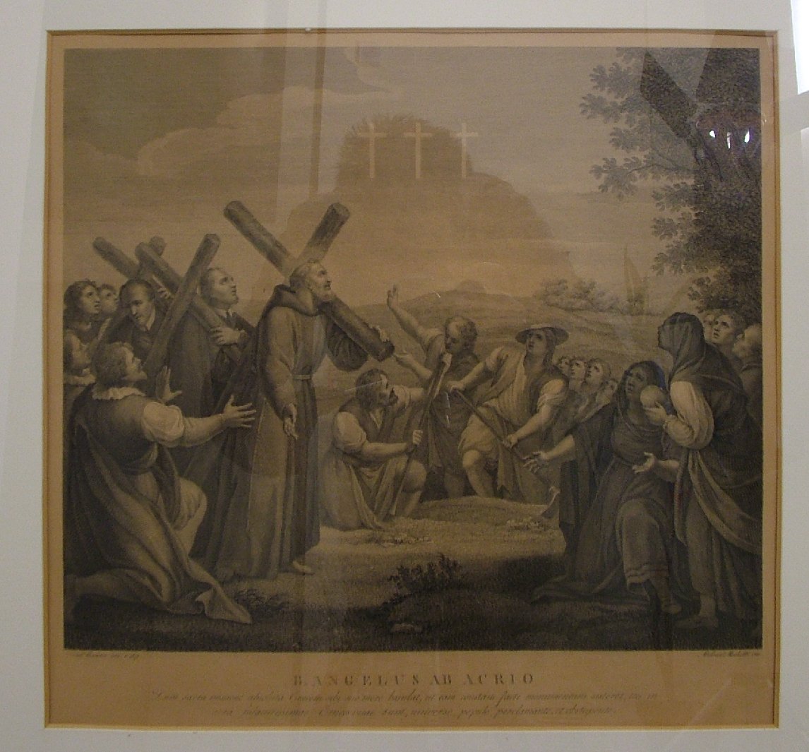 beato Angelo d'Acri (stampa) di Mochetti Alessandro, Manno Francesco (secc. XVIII/ XIX)