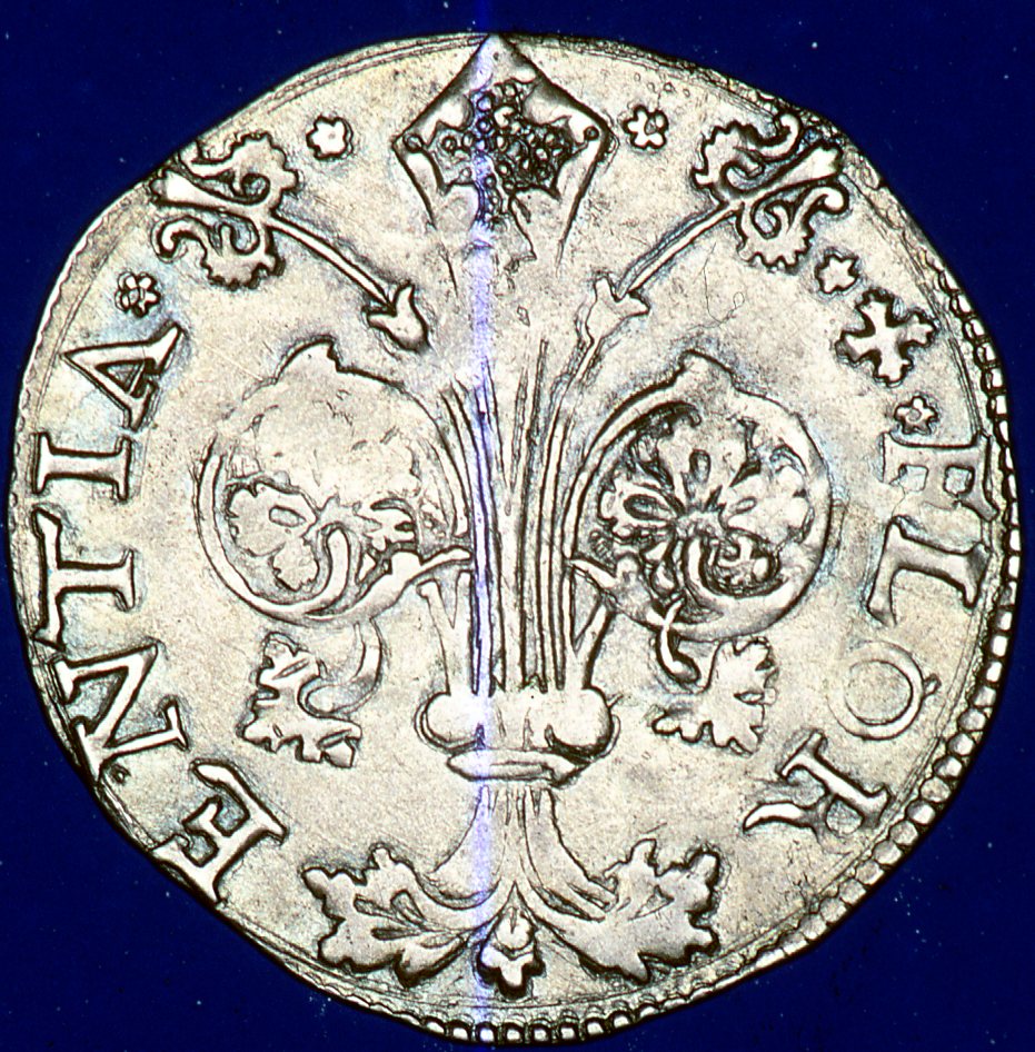 moneta - barile da 10 soldi - bottega toscana (primo quarto sec. XVI)