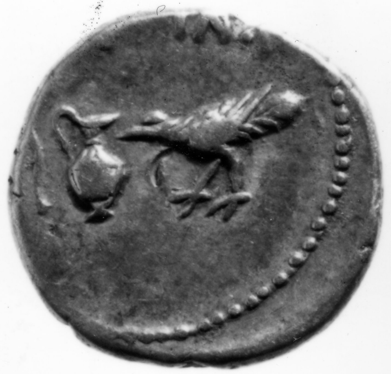 moneta - quinario - scuola italica (sec. I)