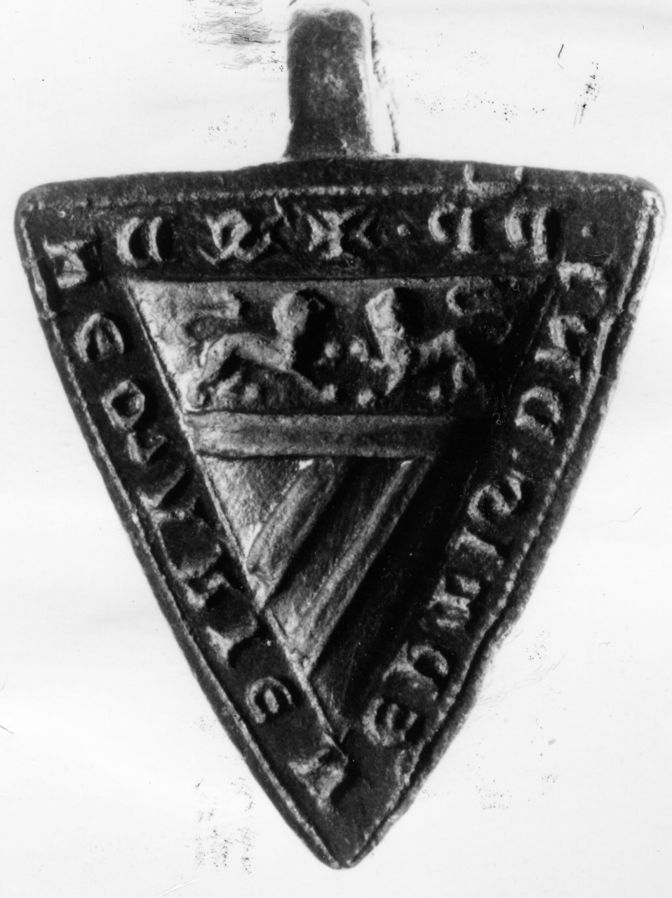 matrice sigillare - scuola italiana (fine sec. XIII)