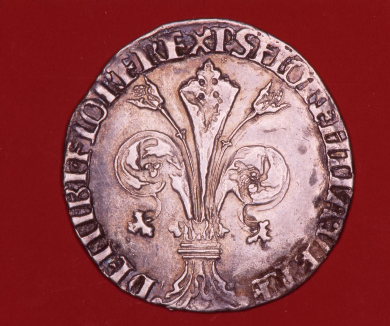 moneta - grosso guelfo da 5 soldi e 6 denariu - bottega fiorentina (primo quarto sec. XV)