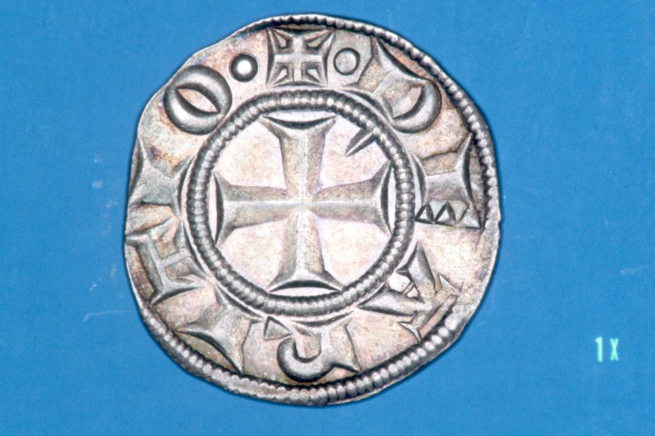 moneta - grosso da 12 denari - bottega aretina (prima metà sec. XIII)