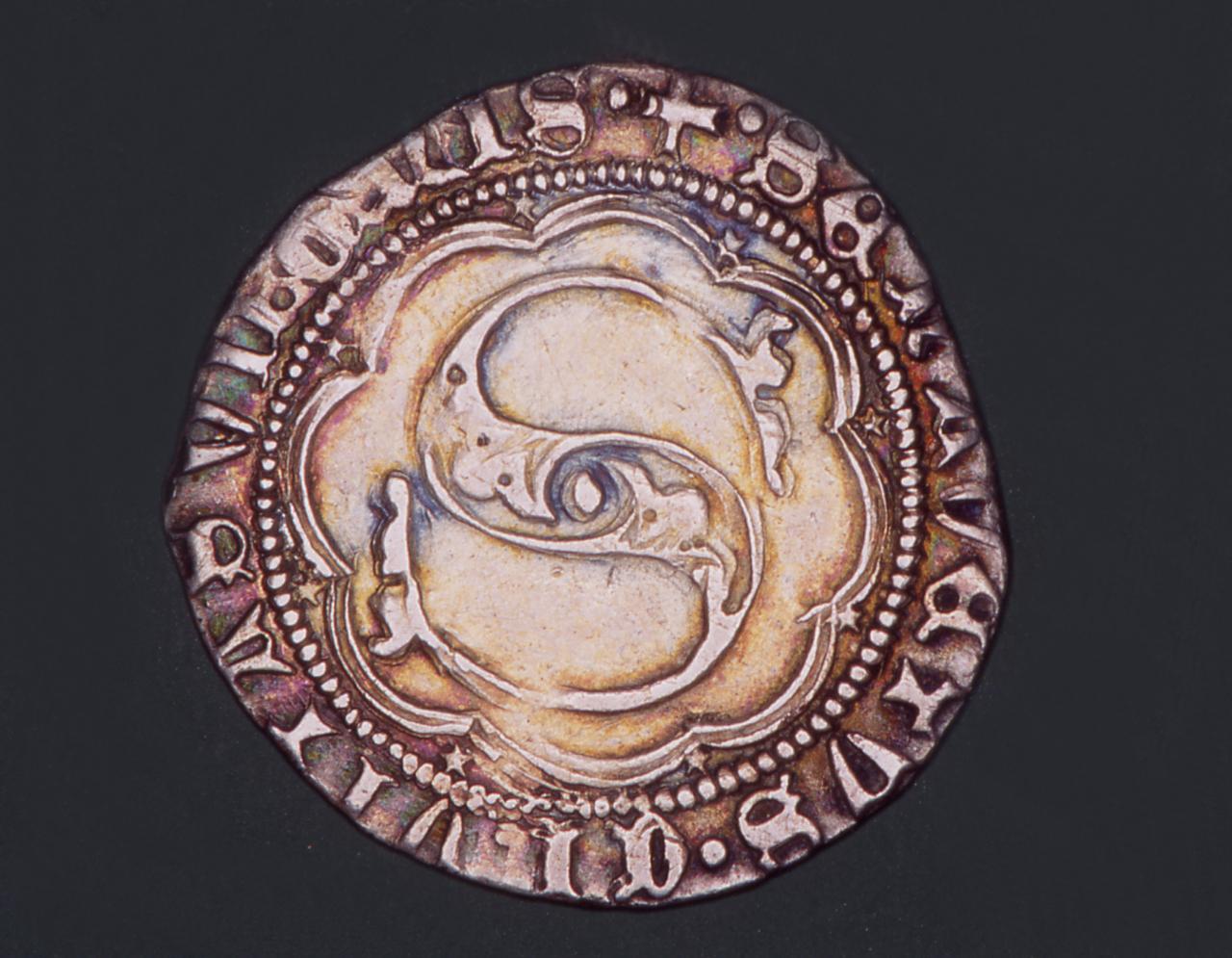 moneta - grosso da 5 soldi e mezzo - bottega toscana (seconda metà sec. XIV)