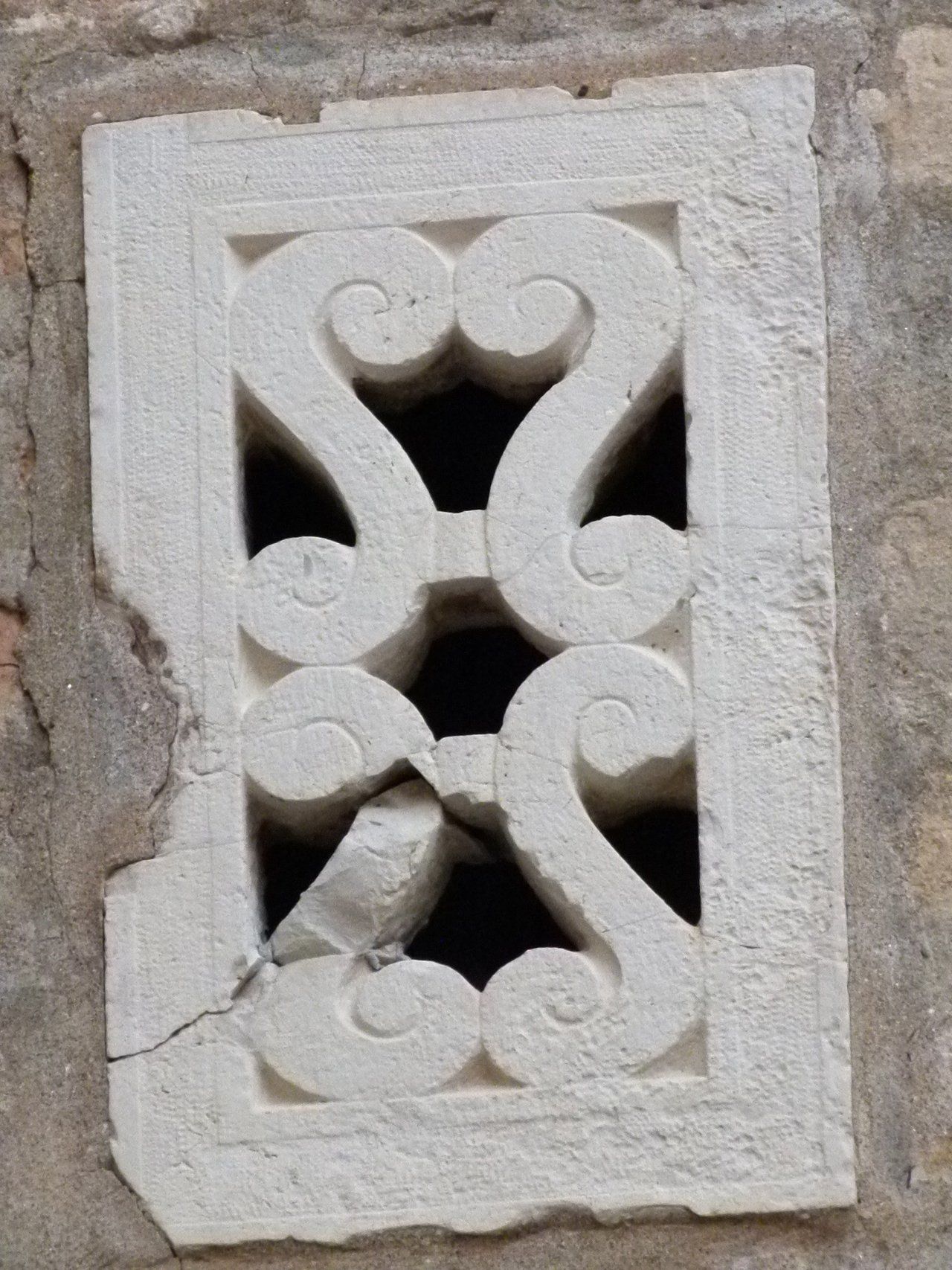 motivo decorativo a volute (transenna, opera isolata) - ambito veneziano (sec. XVII)