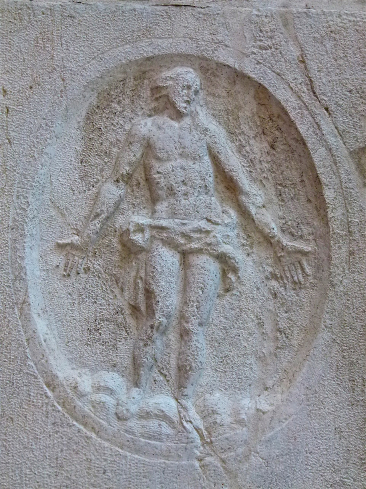 Cristo risorto (rilievo, elemento d'insieme) - ambito veneziano (sec. XVII)