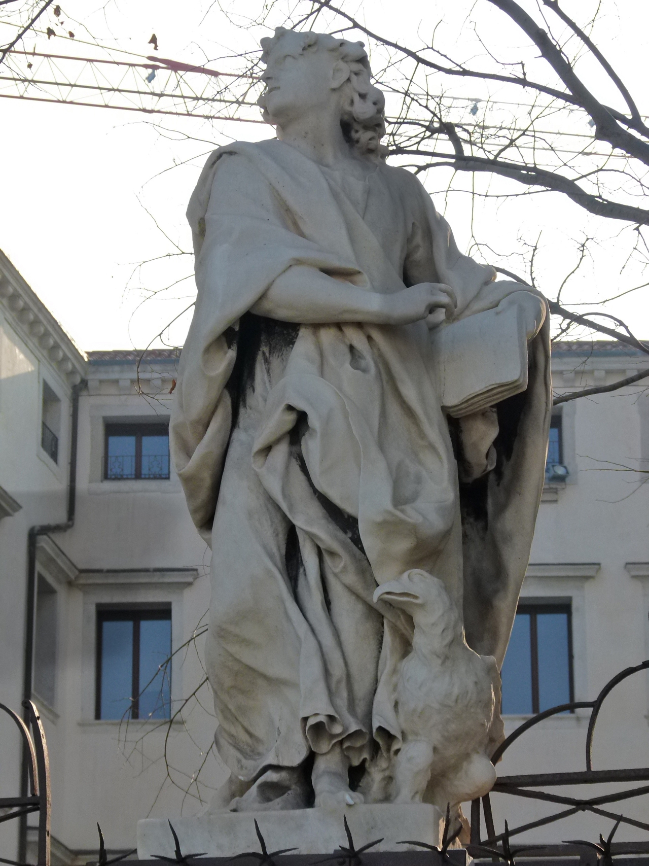San Giovanni Evangelista, aquila (statua, insieme) di Marinali Orazio (attribuito) - ambito veneziano (sec. XVIII)