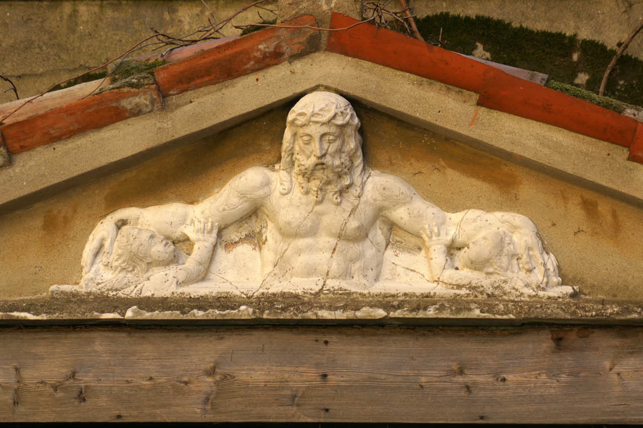 Cristo con angeli (rilievo, opera isolata) - ambito veneziano (sec. XVI)