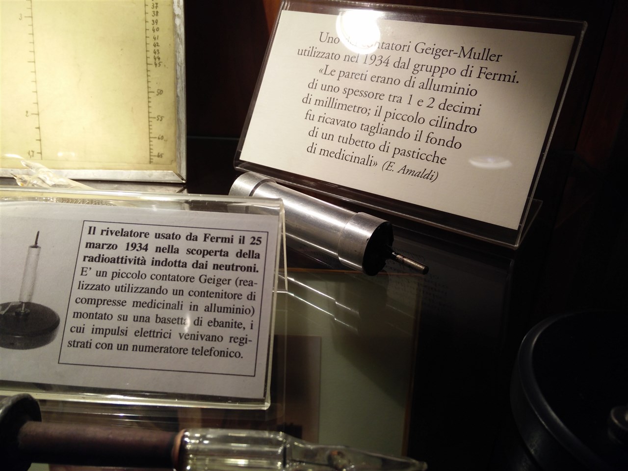 contatore, CONTATORE GEIGER AUTOPRODOTTO DA FERMI (1934 ca)