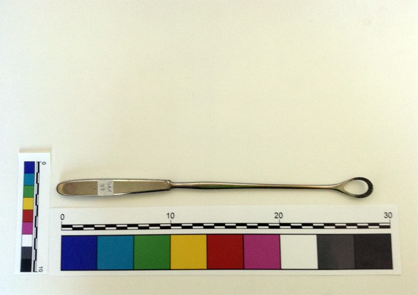 curetta uterina Collin tagliente e dentinata (curette, Strumento medico) (XX sec)