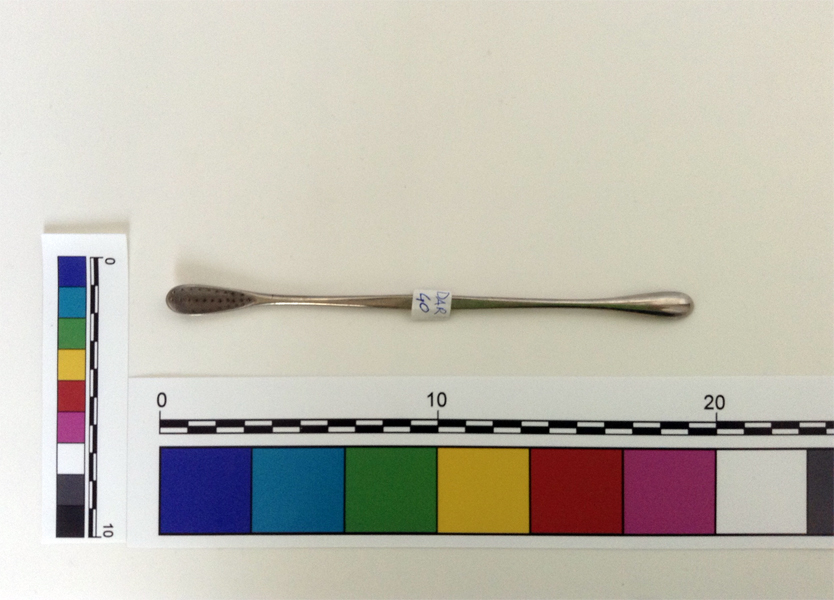 curetta doppia per estrazione di proiettile (curette, Strumento medico) (XX sec)