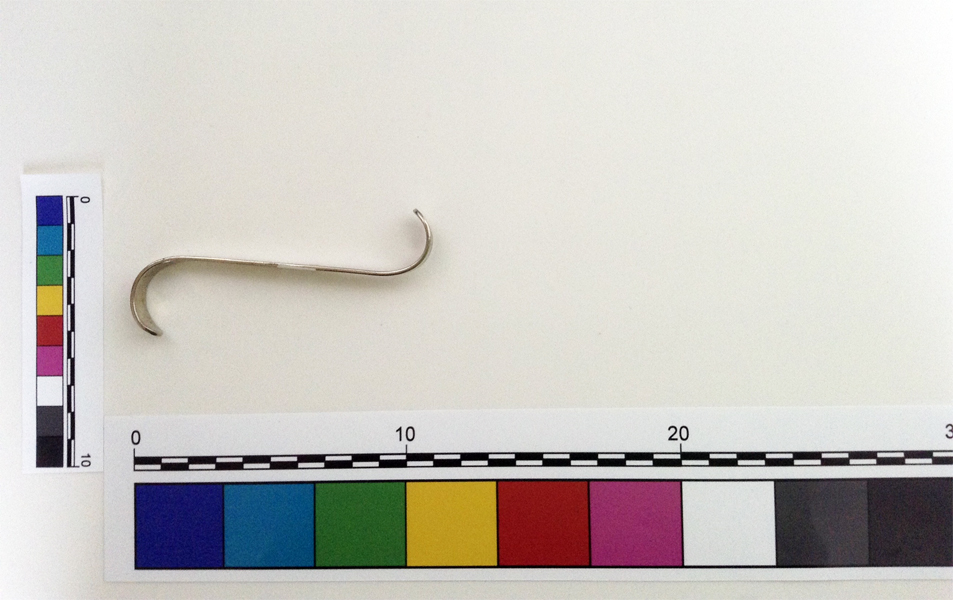 gancio a S (gancio, Strumento medico) (XX sec)