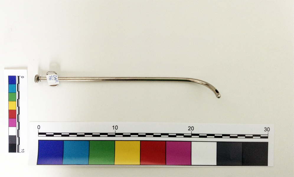 Sonda per lavaggio uterino con rubinetto (sonda, Strumento medico) (XX sec)