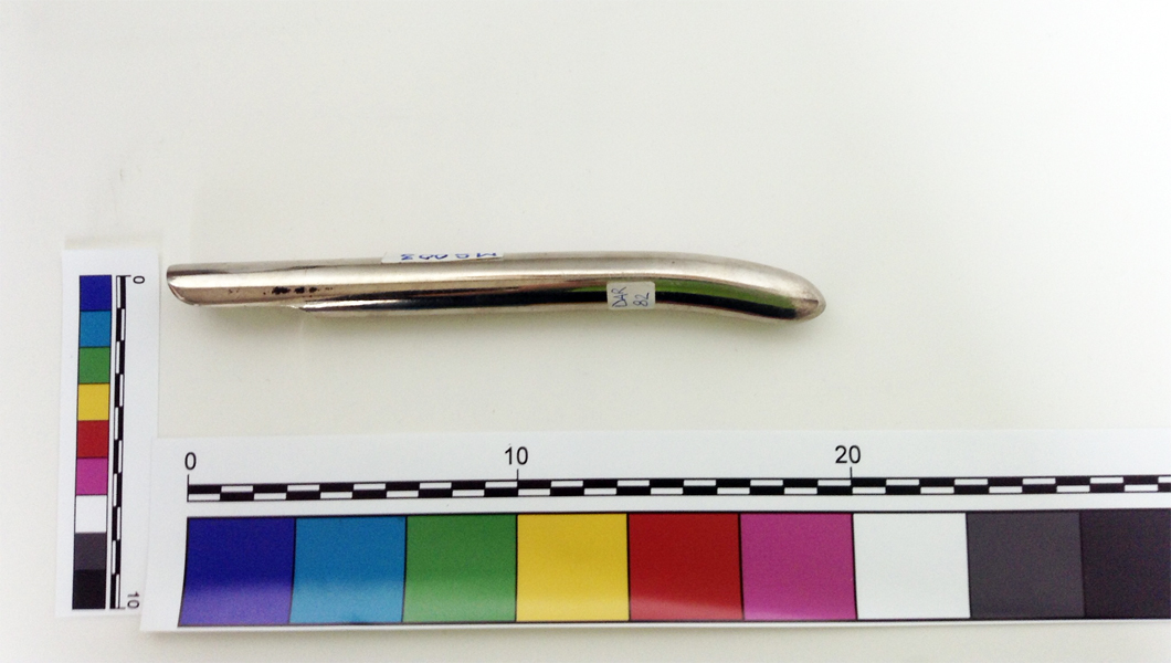 dilatatore uterino conico con estremità appiattita (dilatatore, Strumento medico) (XX sec)