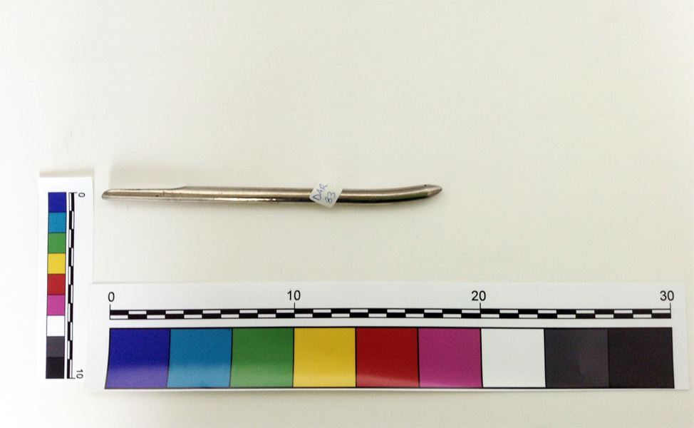 dilatatore uterino conico con estremità appiattita (dilatatore, Strumento medico) (XX sec)