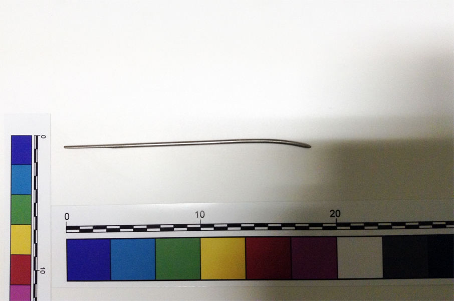 Dilatatore uterino conico con estremità appiattita (dilatatore, Strumento medico) (XX sec)