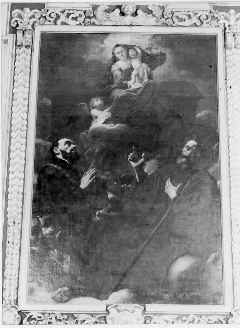 Madonna di Loreto e Santi, Madonna con Bambino e Santi (dipinto, opera isolata) di Preti Mattia (sec. XVII)