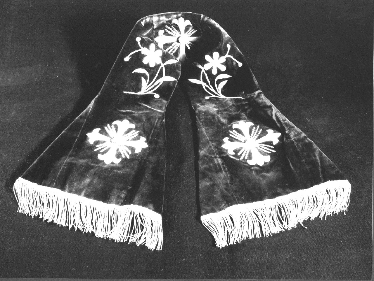 velo omerale, opera isolata - manifattura calabrese (sec. XX)