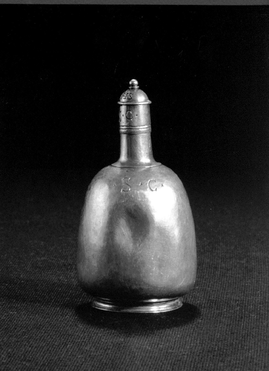 Vasetto per l'olio santo (vasetti per oli santi, opera isolata) - bottega Italia meridionale (sec. XVII)