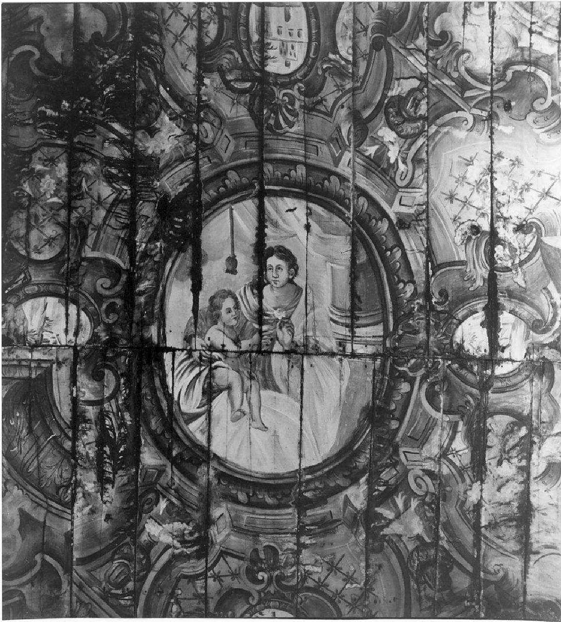 Madonna con Bambino (soffitto dipinto) - ambito calabrese (secc. XVIII/ XIX)