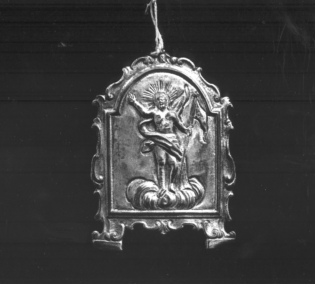 Pace a piccola tavola con Cristo risorto (pace, opera isolata) - manifattura Italia meridionale (seconda metà sec. XVIII)