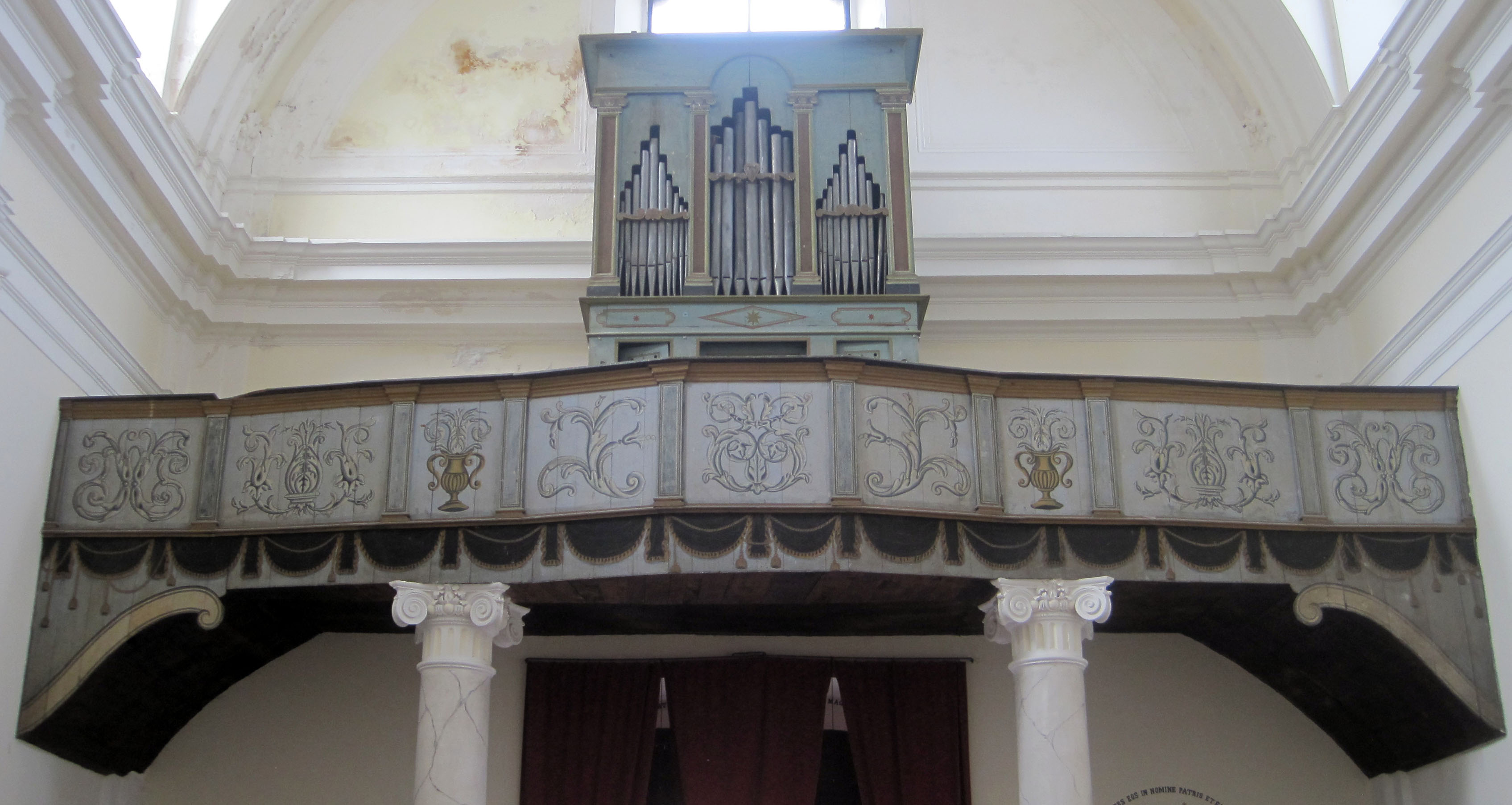 tribuna d'organo, opera isolata - bottega calabrese (sec. XVIII)