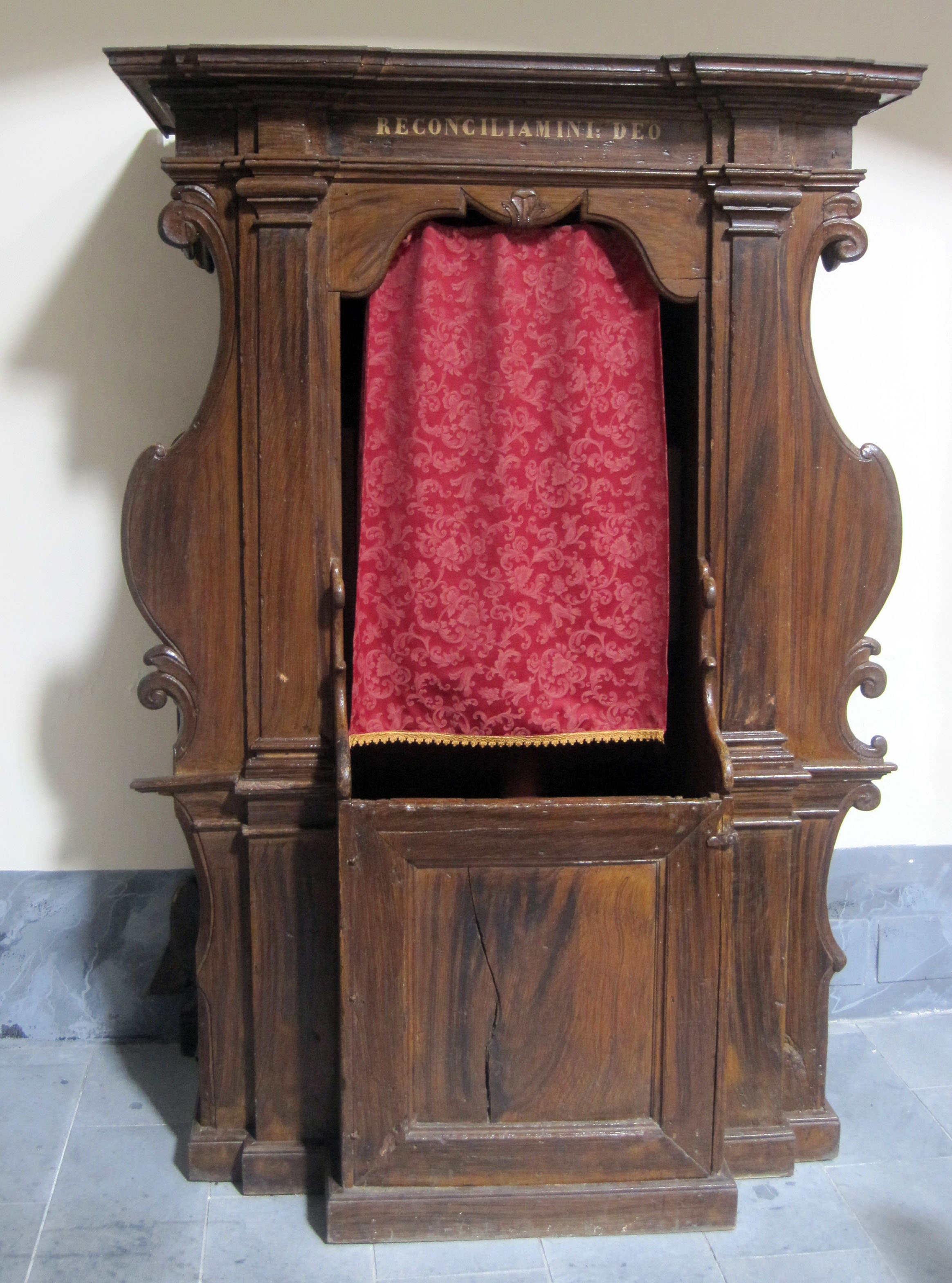 confessionale, opera isolata - bottega calabrese (sec. XVIII, sec. XIX)