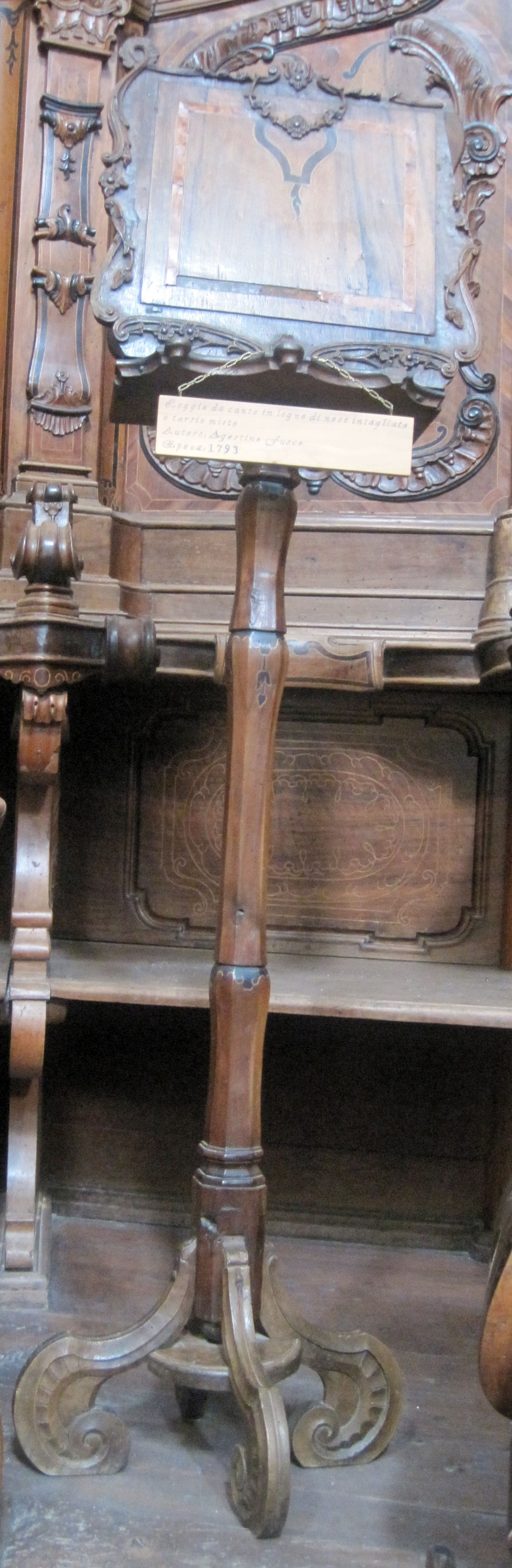 leggio - bottega calabrese (fine sec. XVIII, sec. XIX)