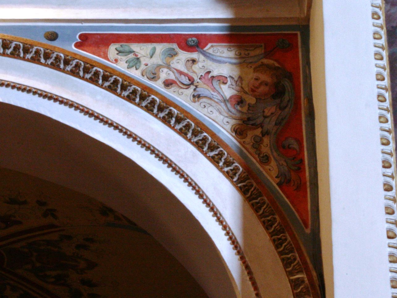 Testina angelica (dipinto, elemento d'insieme) - ambito perugino (sec. XX)