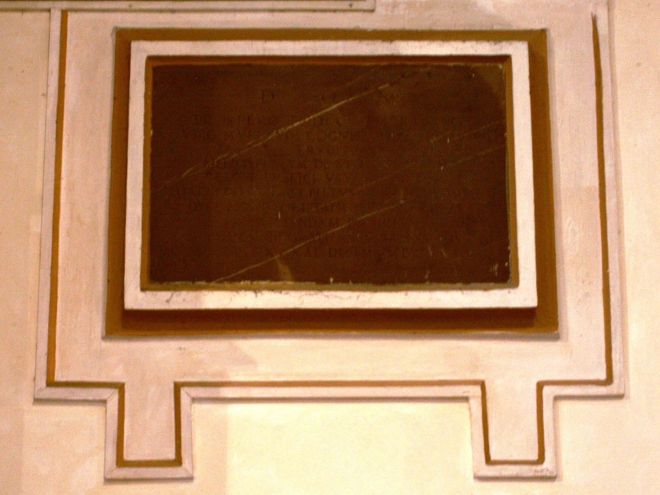 soggetto assente (lapide, pendant) - bottega umbra (sec. XVII)