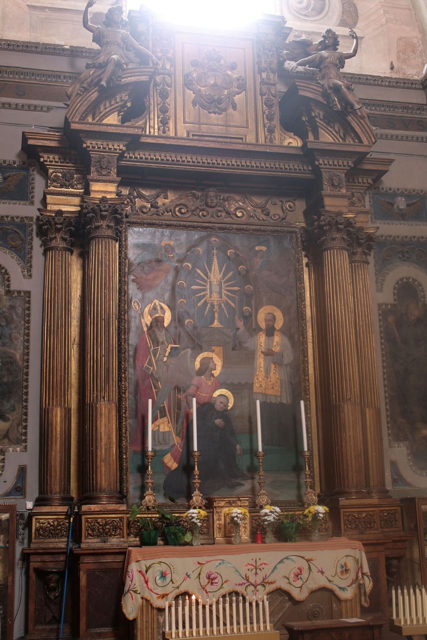 soggetto assente (mostra d'altare) - bottega Italia centrale (secondo quarto sec. XVII)