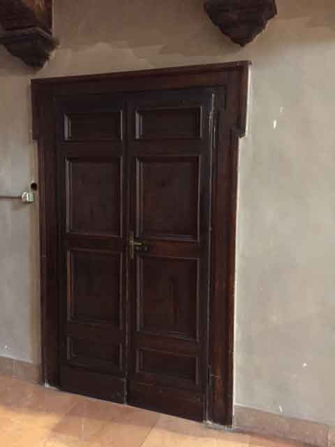 soggetto assente (porta, coppia) - bottega Italia centrale (sec. XIX)