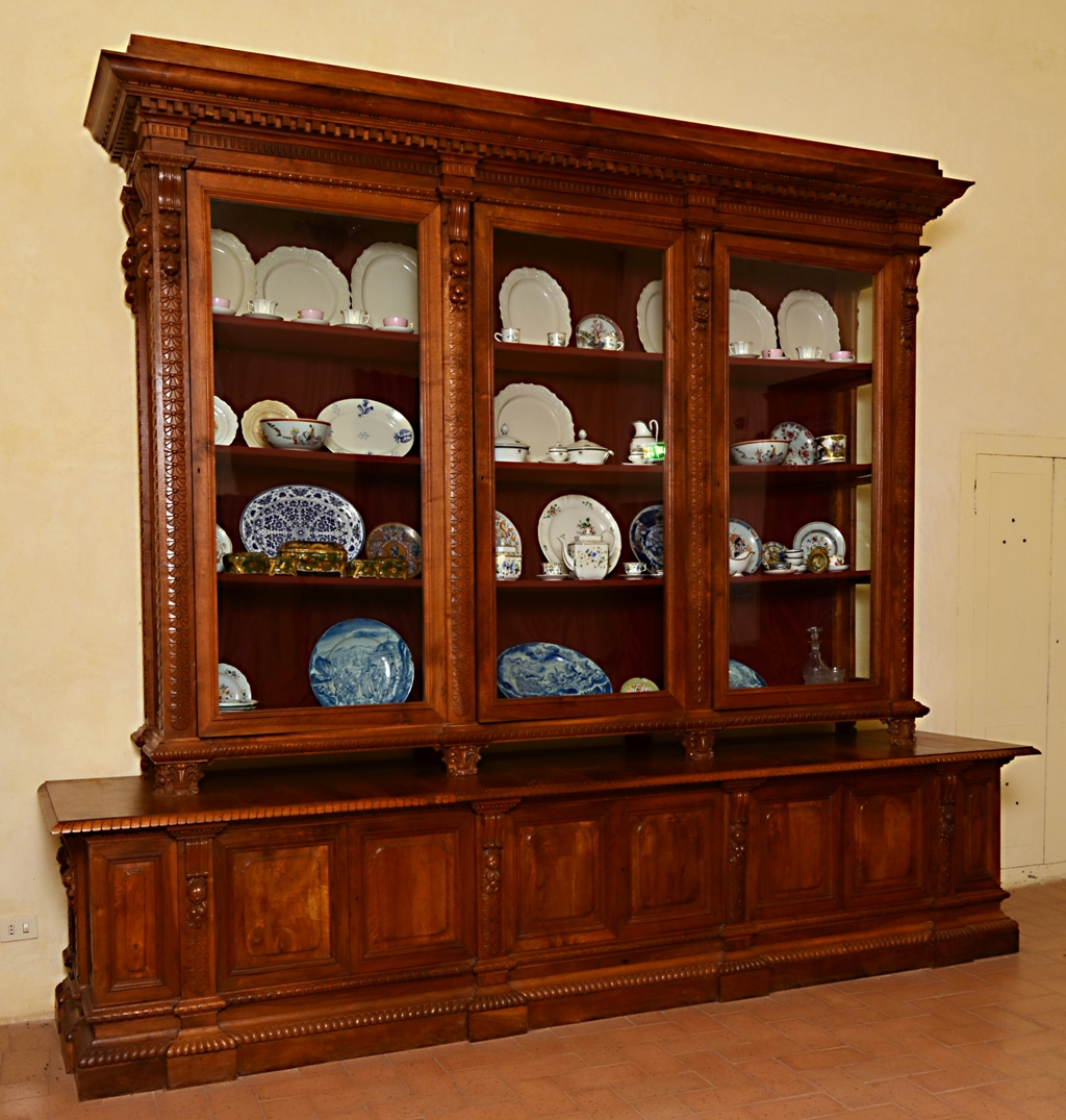 soggetto assente (credenza, elemento d'insieme) - bottega Italia centrale (fine/ inizio secc. XIX-XX)