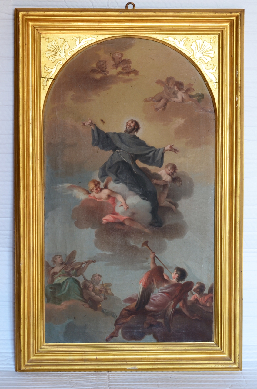 Gloria di San Giuseppe da Copertino (dipinto, opera isolata) - ambito Italia centrale, bottega Italia centrale (metà sec. XVIII)