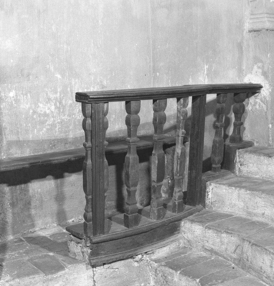 balaustrata di cappella - bottega toscana (sec. XVIII)