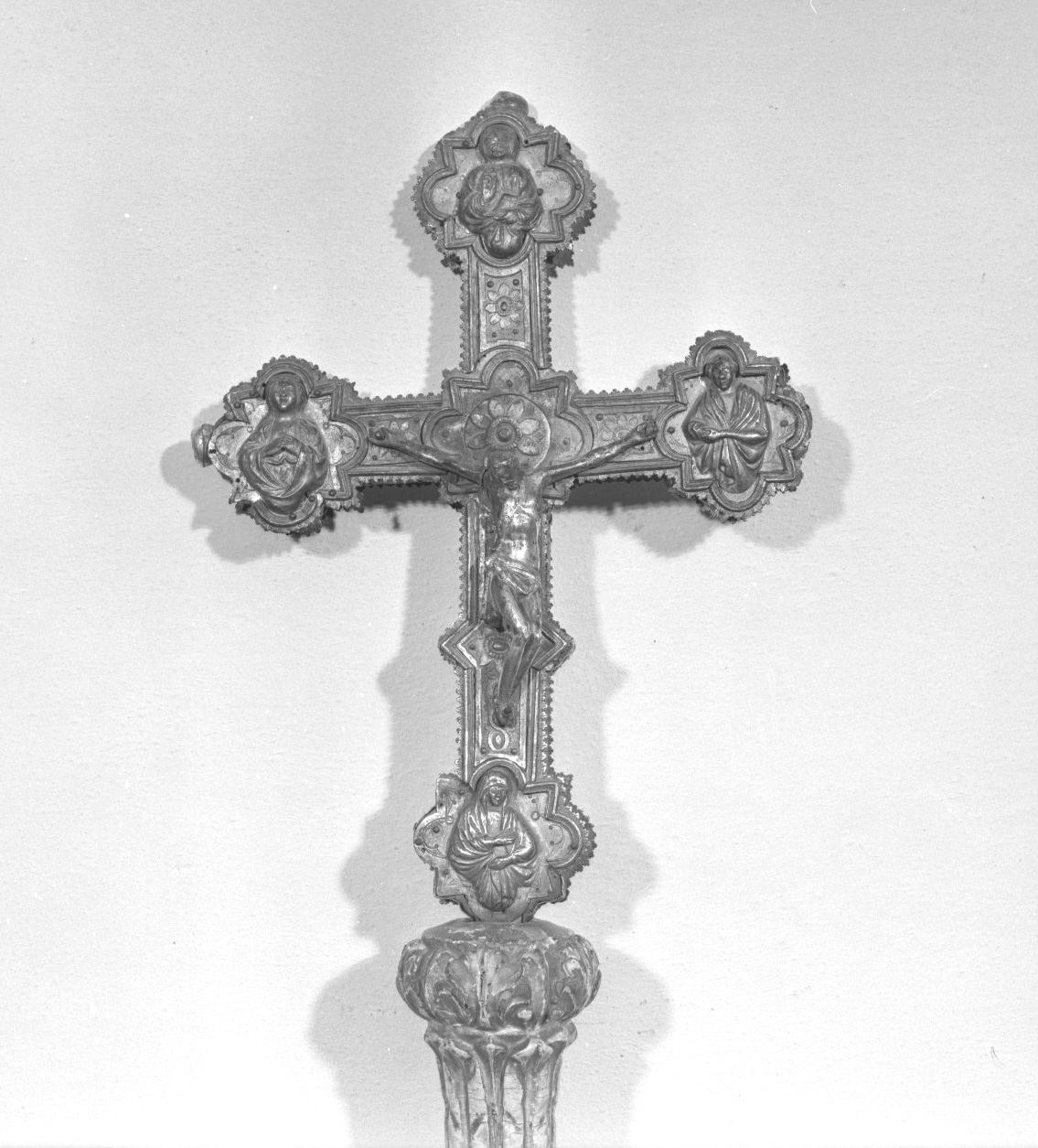 Cristo crocifisso (croce processionale) - ambito toscano (sec. XV)