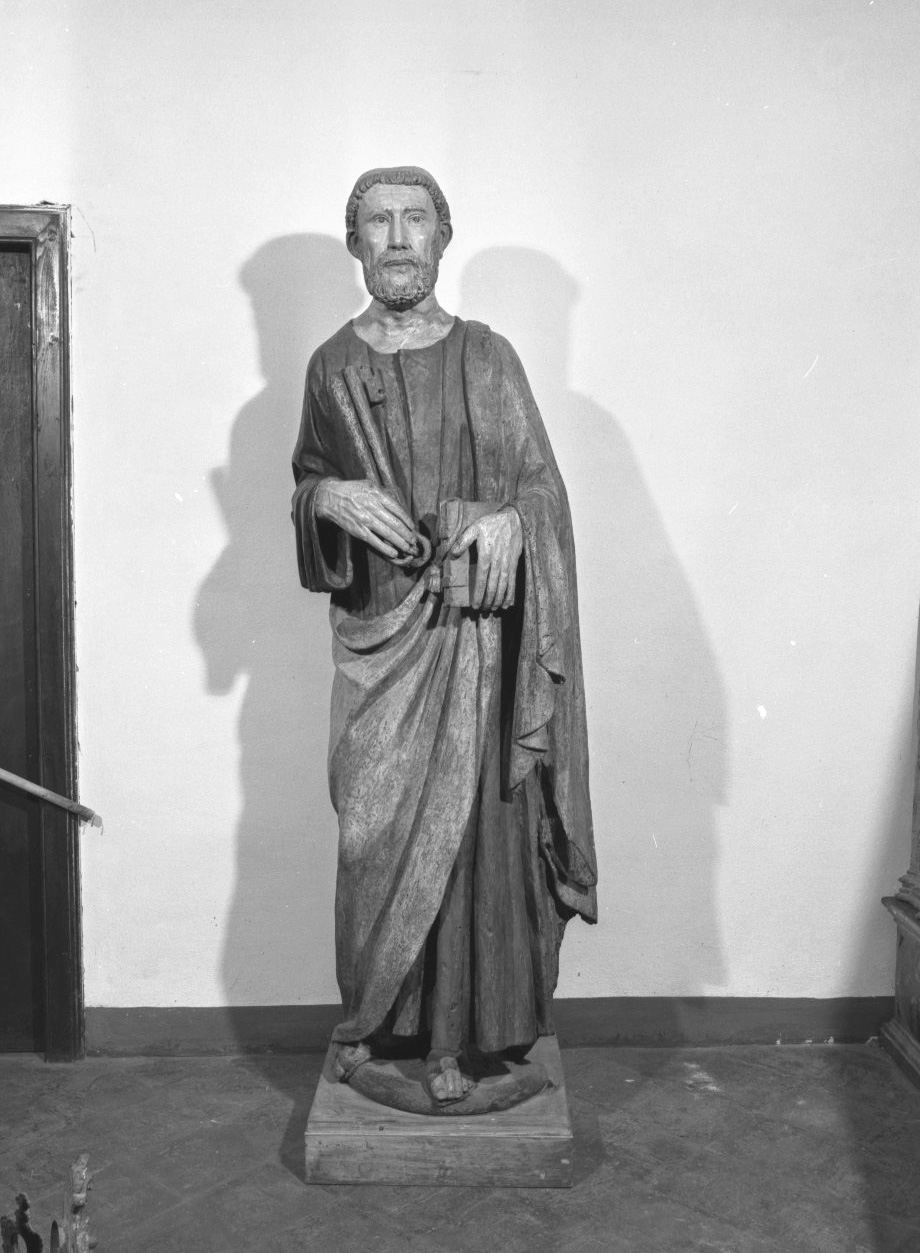 San Pietro Apostolo (statua) di Lorenzo di Pietro detto Vecchietta (attribuito) (metà sec. XV)