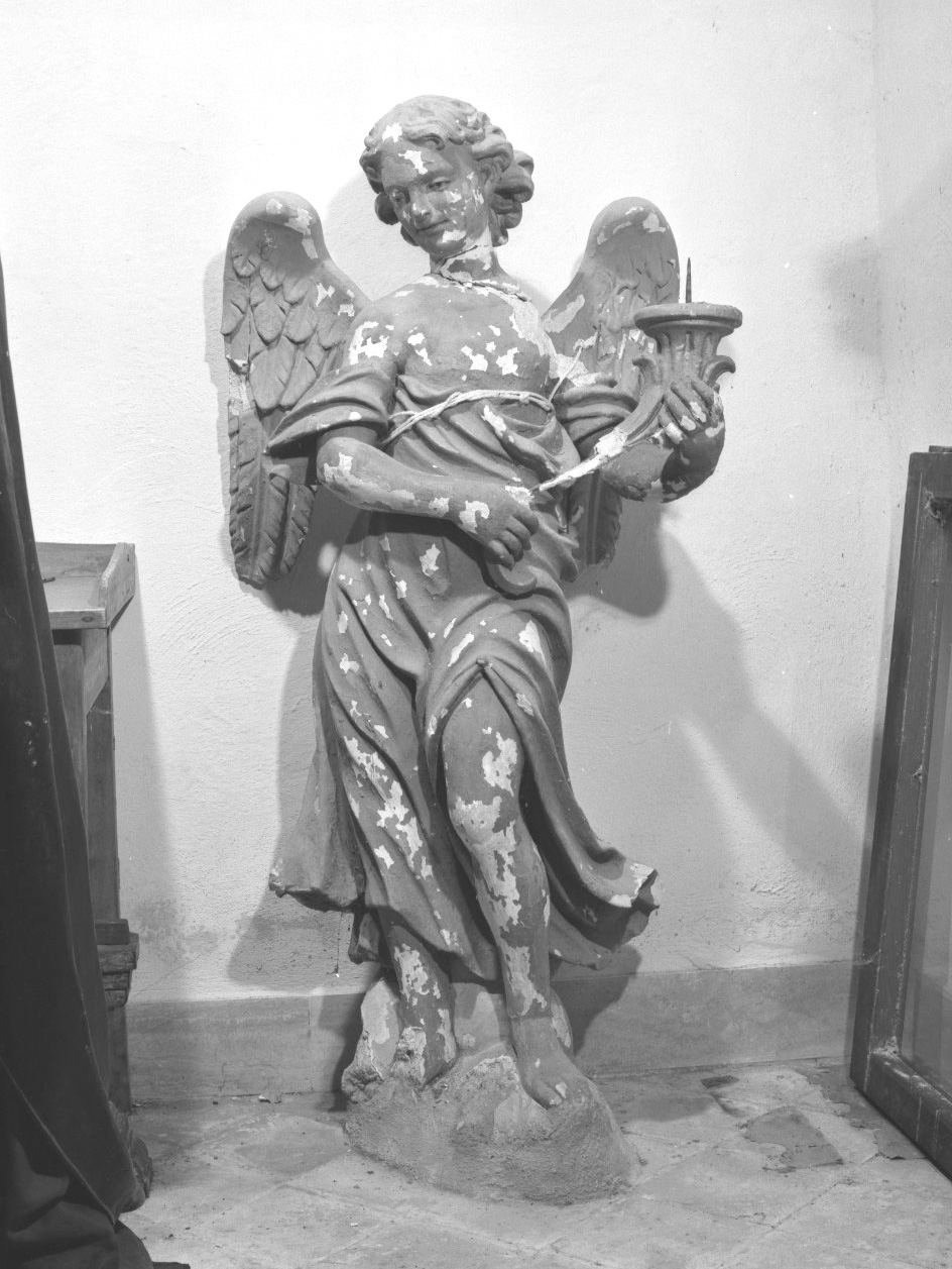 angelo (candelabro, elemento d'insieme) - ambito toscano (seconda metà sec. XVIII)