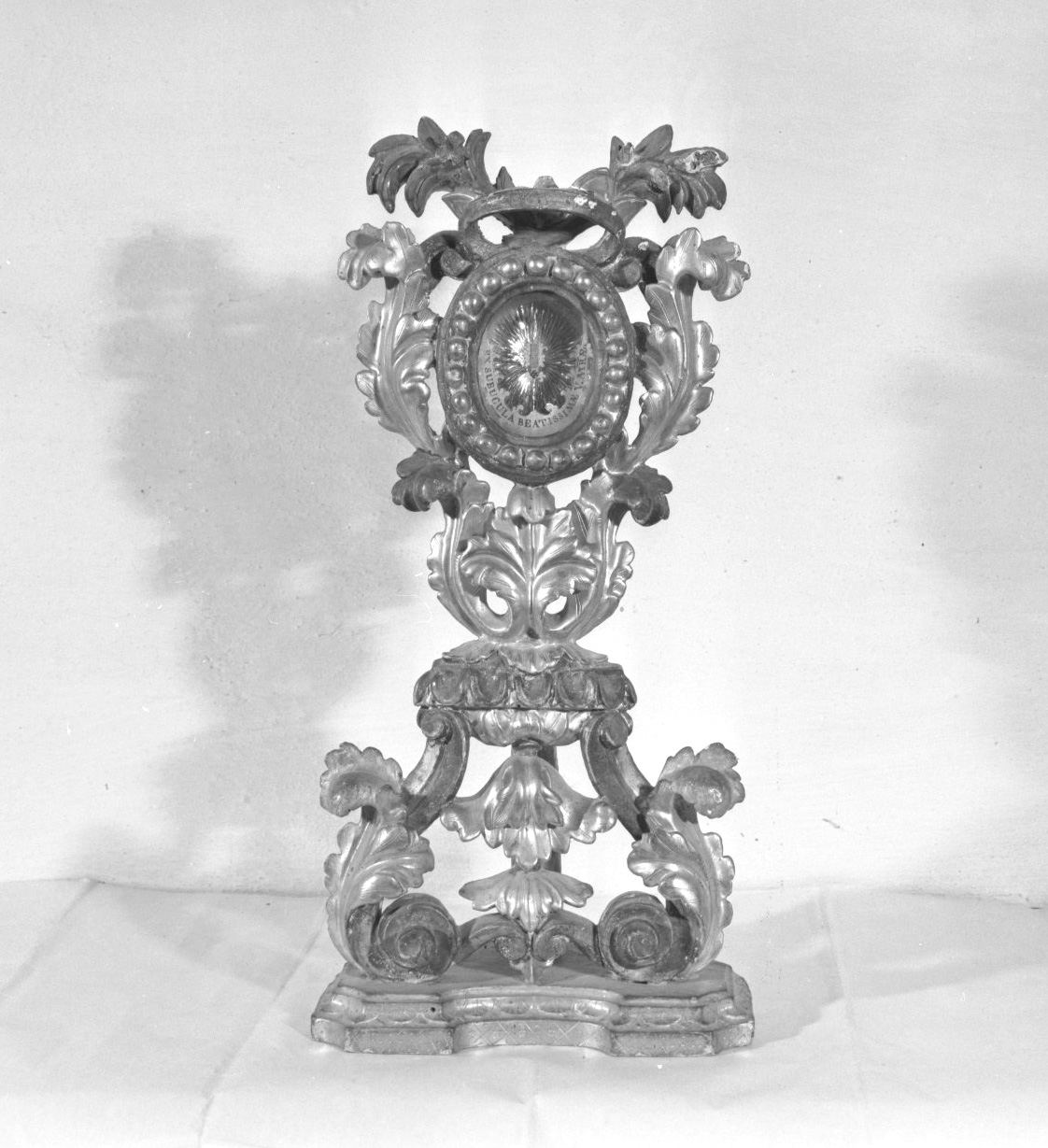 reliquiario - a ostensorio - bottega toscana (sec. XVIII)