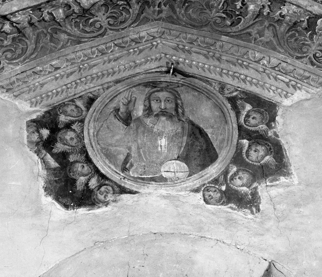 quattro evangelisti/ Padre eterno (dipinto) di Andrea di Niccolo' (scuola) (primo quarto sec. XV)