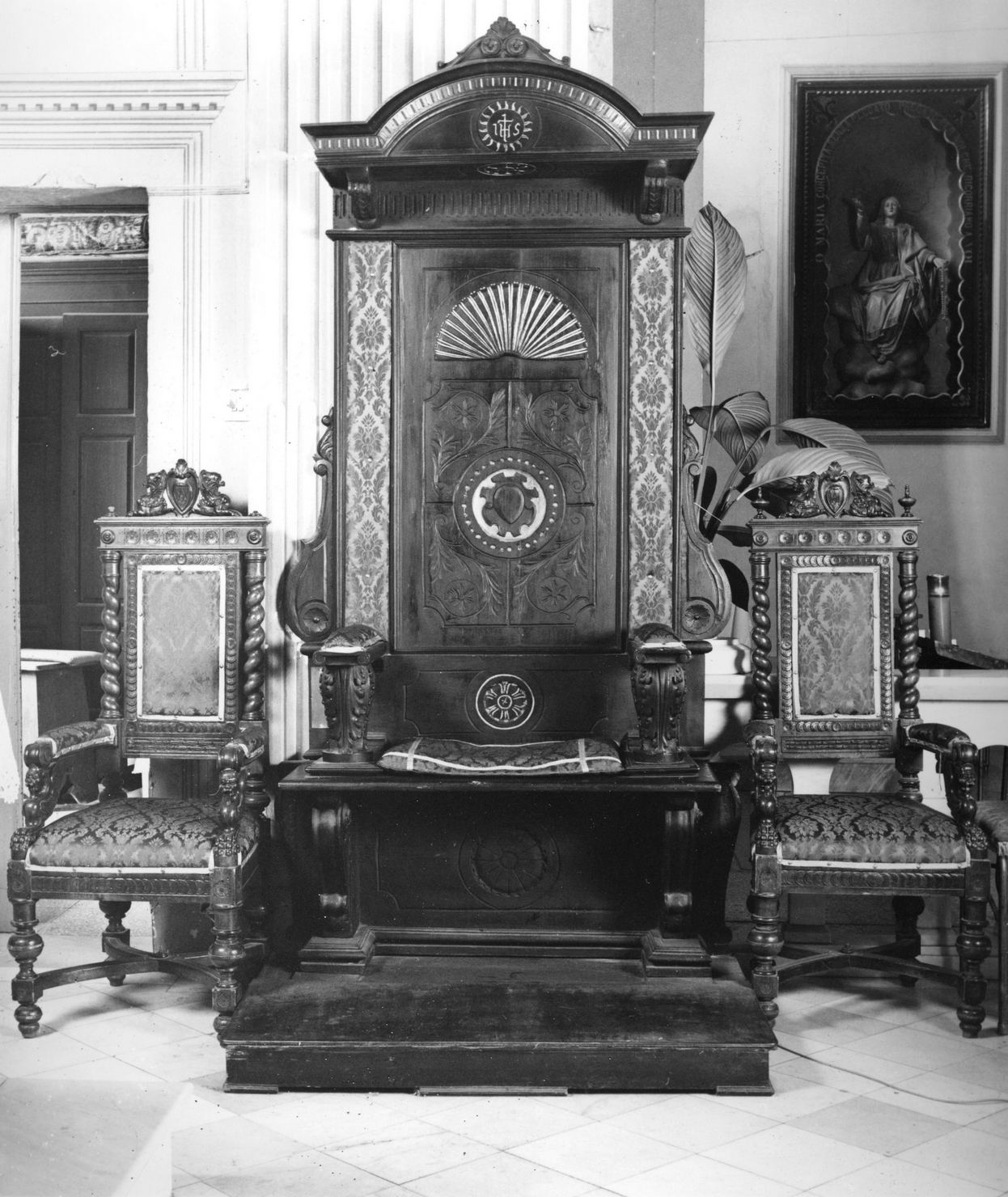 cattedra - bottega toscana (primo quarto sec. XX)